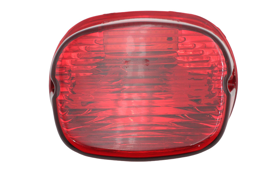Wyatt Gatling 12-0417 Red Laydown Horizontal Tail Lamp Lens for Harley Davidson FLT