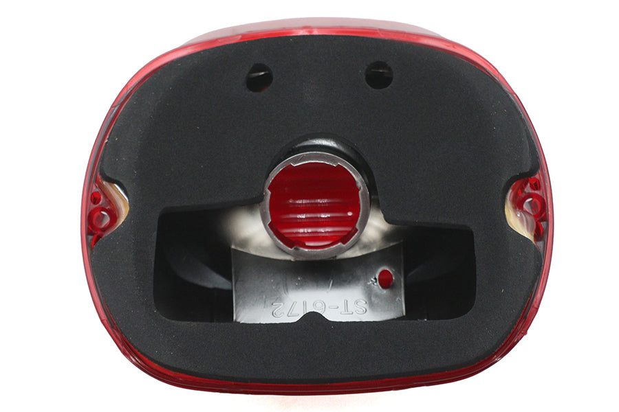 Wyatt Gatling 12-0417 Red Laydown Horizontal Tail Lamp Lens for Harley Davidson FLT