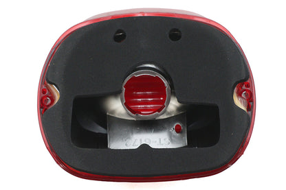 Wyatt Gatling 12-0417 Red Laydown Horizontal Tail Lamp Lens for Harley Davidson FLT