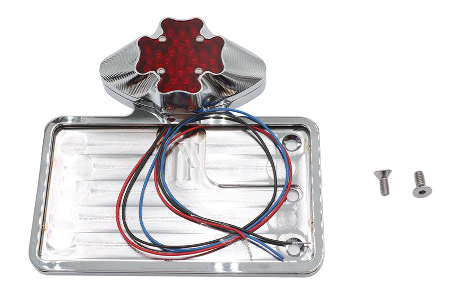 Wyatt Gatling Part 76183T Tail Lamp and License Plate Assembly Maltese Style