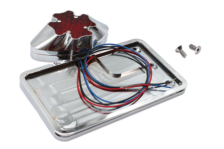 Wyatt Gatling Part 76183T Tail Lamp and License Plate Assembly Maltese Style