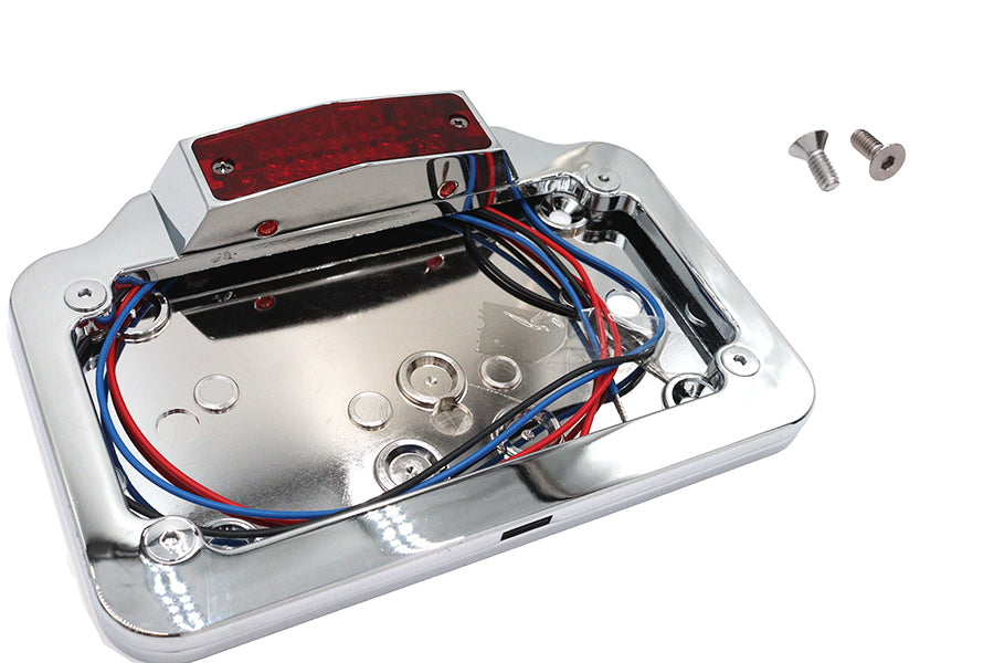 Wyatt Gatling Part 76106AT Tail Lamp and License Plate Assembly Mini Style