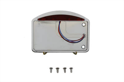 Wyatt Gatling Part 76060ET Chrome Slice LED Tail Lamp License Plate Assembly