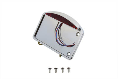 Wyatt Gatling Part 76060ET Chrome Slice LED Tail Lamp License Plate Assembly