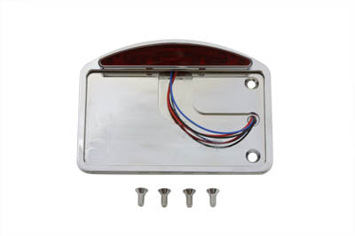 Wyatt Gatling Part 76060ET Chrome Slice LED Tail Lamp License Plate Assembly