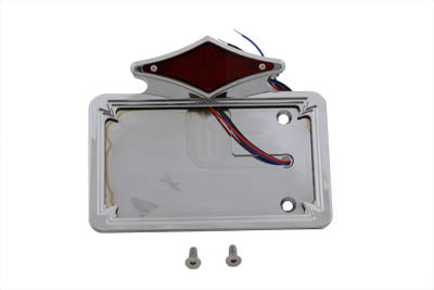 Wyatt Gatling Chrome Diamond LED Tail Lamp License Plate Assembly Part 76060DT