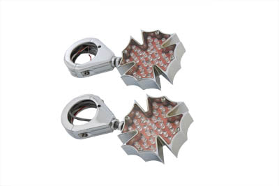 Wyatt Gatling Fireman Cross Turn Signal Set 39mm Clamp Kit - Show/Decorative Use Only