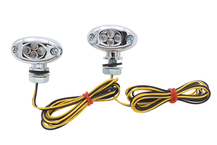 Wyatt Gatling 20-6813A LED Amber Marker Lamp Set, Center Mount – Decorative Use Only