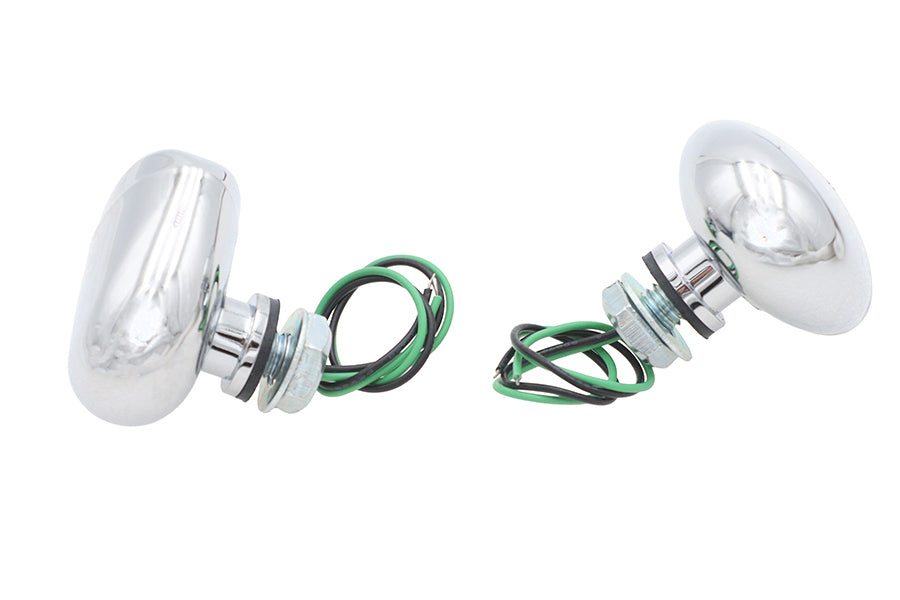 Wyatt Gatling LED Green Marker Lamp Set Center Mount - Decorative Use Only