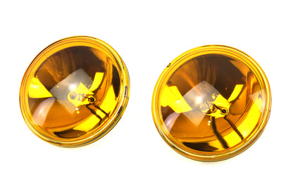 Wyatt Gatling 4-1/2 Inch Amber Sealed Beam 12 Volt Spotlamp Set