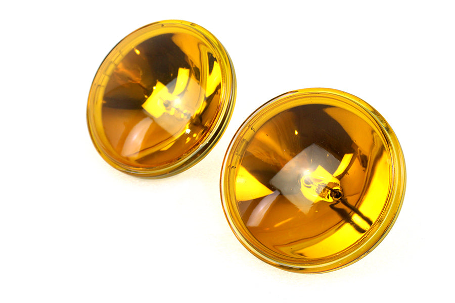 Wyatt Gatling 4-1/2 Inch Amber Sealed Beam 12 Volt Spotlamp Set