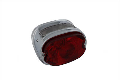 Wyatt Gatling Stock Type Chrome Oval Tail Lamp for Harley Davidson FL (1955-1964)