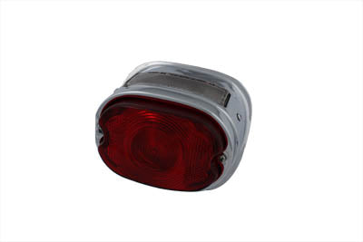 Wyatt Gatling Stock Type Chrome Oval Tail Lamp for Harley Davidson FL (1955-1964)