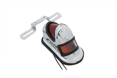 Wyatt Gatling Chrome Beehive Style Tail Lamp - Decorative Steel Body
