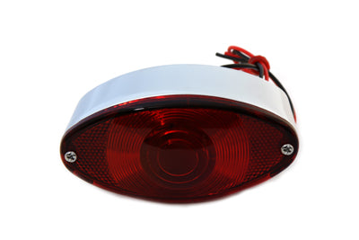 Wyatt Gatling Chrome Tail Lamp Cateye Style Part #12-0042