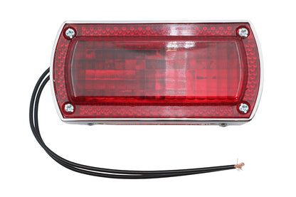 Wyatt Gatling Chrome Die Cast Box Style Tail Lamp - 12-0041, Decorative and Show Use Only