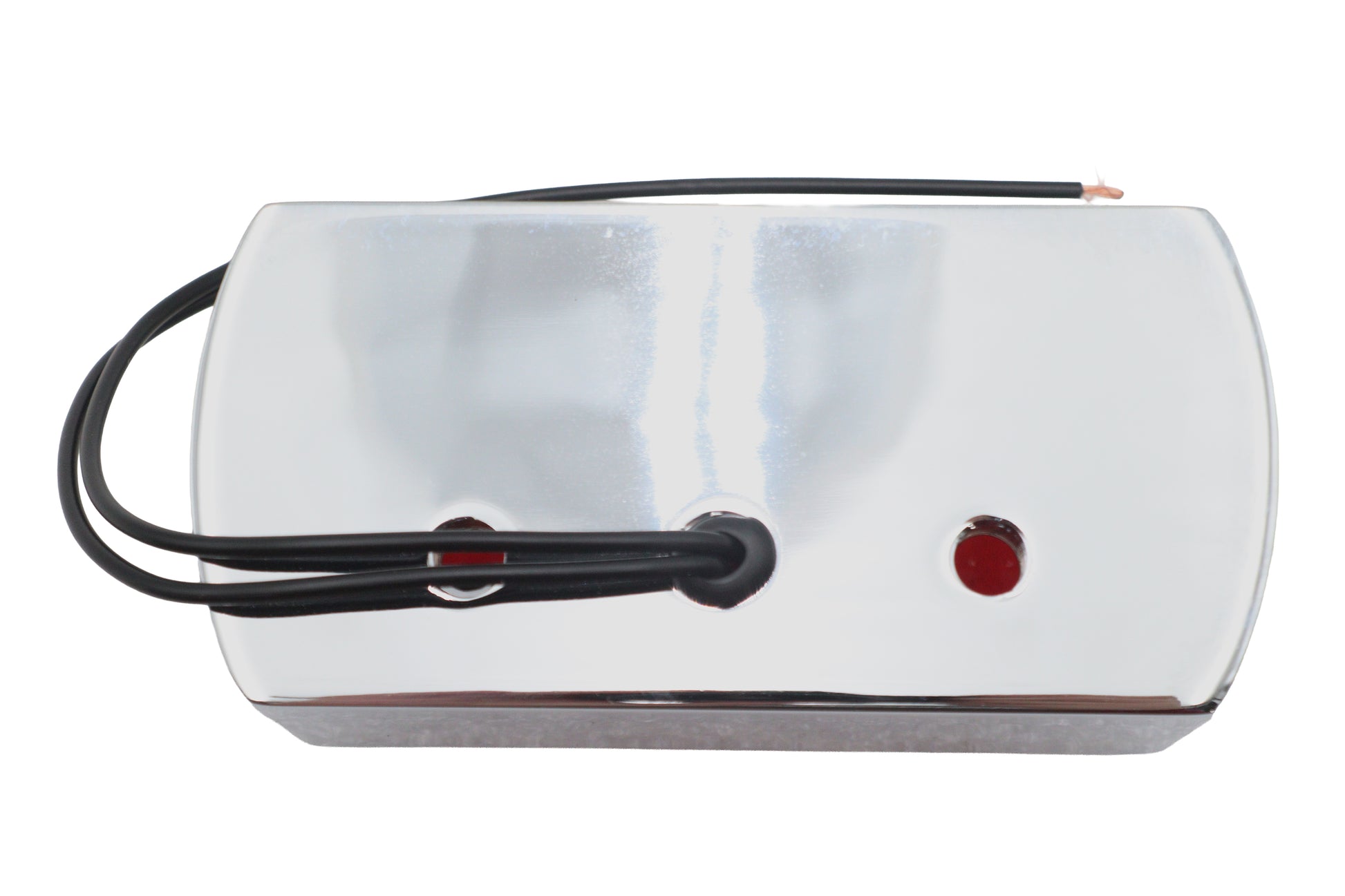 Wyatt Gatling Chrome Die Cast Box Style Tail Lamp - 12-0041, Decorative and Show Use Only