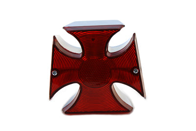 Wyatt Gatling Chrome Maltese Tail Lamp - Show or Decorative Use Only, Part 20-6503