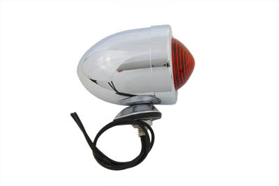 Wyatt Gatling Chrome Bullet Red Marker Lamp Dual Filament - 20-6505A