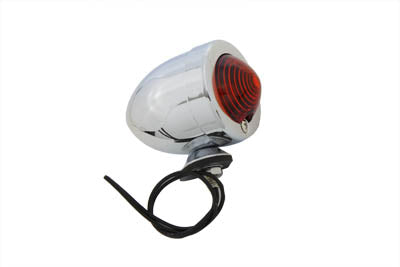 Wyatt Gatling Chrome Bullet Red Marker Lamp Dual Filament - 20-6505A