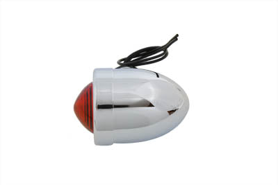 Wyatt Gatling Chrome Bullet Red Marker Lamp Dual Filament - 20-6505A