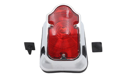 Wyatt Gatling Chrome Tombstone Tail Lamp Assembly for Harley Davidson FX (1973-1982)
