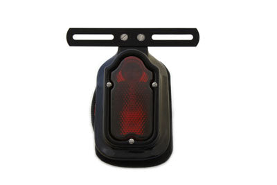 V-Twin Replica Black Tombstone Tail Lamp for Harley Davidson FL 1947-1954
