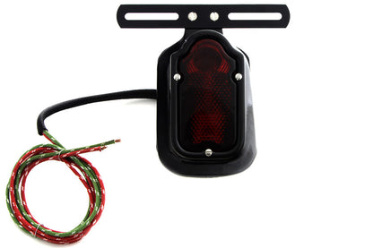 V-Twin Replica Black Tombstone Tail Lamp for Harley Davidson FL 1947-1954