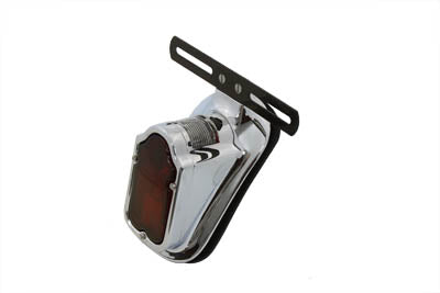 V-Twin Replica Chrome Tombstone Tail Lamp for Harley Davidson FL Models