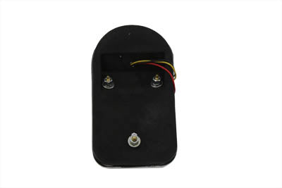 Wyatt Gatling 12-0400LED Chrome Tombstone LED Tail Lamp Assembly for Harley Davidson FX (1973-1982)