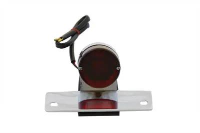 Wyatt Gatling P-K Sport Chrome Tail Lamp with Red Lens - Fender Mount for Show Use by Wyatt Gatling