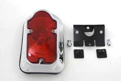 Wyatt Gatling Chrome Tombstone Tail Lamp Assembly Bulb Type for Harley Davidson XL (1999-2008) by Wyatt Gatling