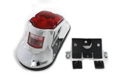Wyatt Gatling Chrome Tombstone Tail Lamp Assembly Bulb Type for Harley Davidson XL (1999-2008) by Wyatt Gatling