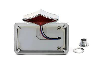 Wyatt Gatling Chrome Diamond LED Horizontal Tail Lamp Assembly for Harley Davidson FXST 1986-1995 by Wyatt Gatling