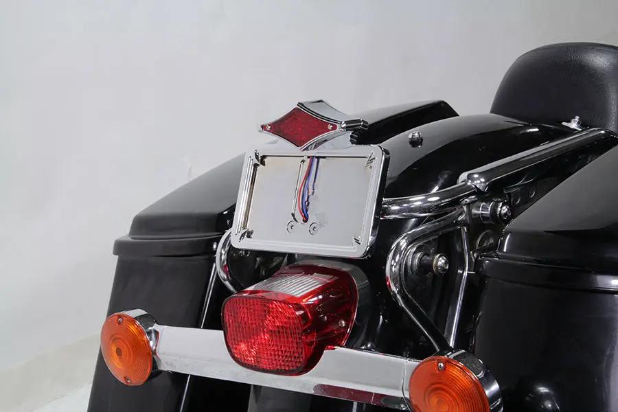 Wyatt Gatling Chrome Diamond LED Fender Mount Tail Lamp Assembly Part 28-6046 by Wyatt Gatling