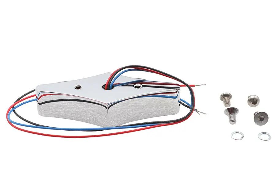 Wyatt Gatling Chrome Diamond LED Flat Back Tail Lamp Part #76100 by Wyatt Gatling