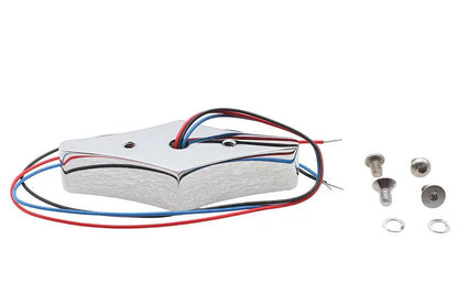 Wyatt Gatling Chrome Diamond LED Flat Back Tail Lamp Part #76100 by Wyatt Gatling