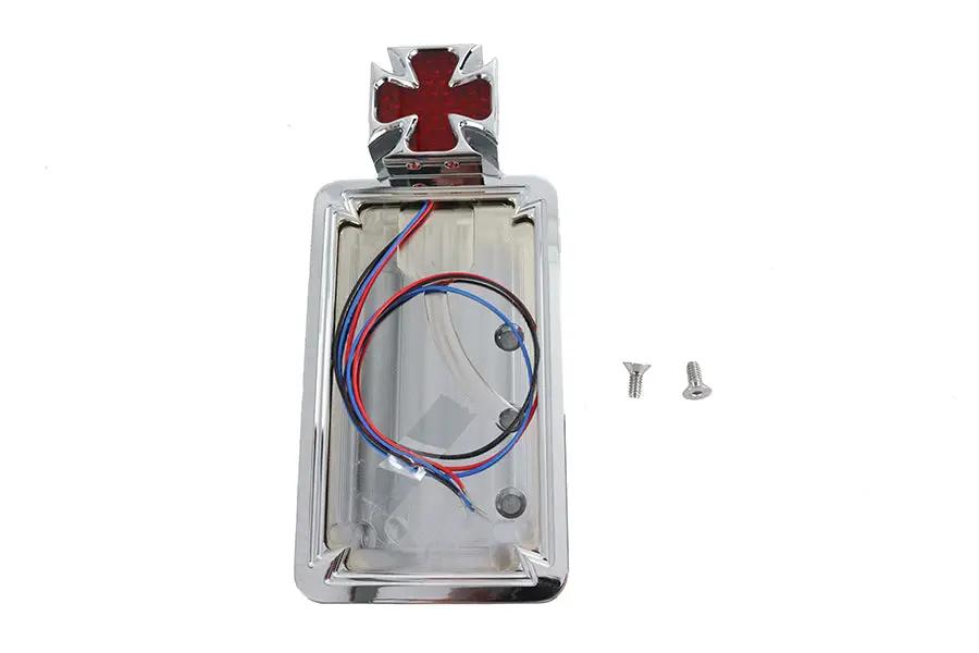 Wyatt Gatling Maltese LED Vertical Tail Lamp and License Plate Mount (Part Number 76197T) by Wyatt Gatling