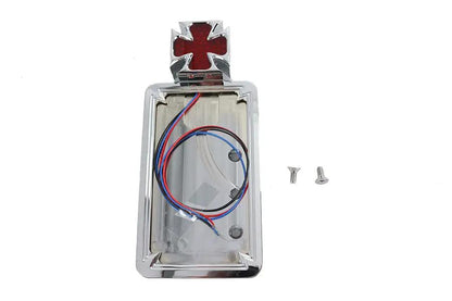 Wyatt Gatling Maltese LED Vertical Tail Lamp and License Plate Mount (Part Number 76197T) by Wyatt Gatling