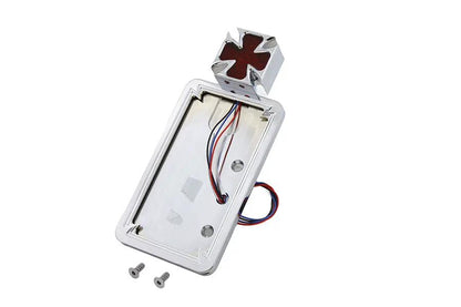 Wyatt Gatling Maltese LED Vertical Tail Lamp and License Plate Mount (Part Number 76197T) by Wyatt Gatling