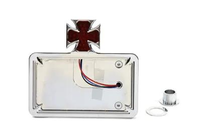 Wyatt Gatling Chrome Billet Horizontal Tail Lamp Kit for Harley Davidson FXST (1984-1993) by Wyatt Gatling