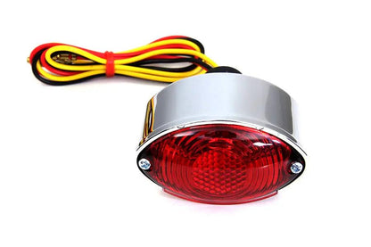Wyatt Gatling Part 71731A Mini Cateye Tail Lamp Replacement - Chrome 12 Volt Bulb by Wyatt Gatling