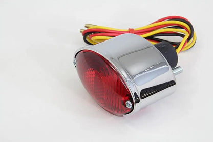 Wyatt Gatling Part 71731A Mini Cateye Tail Lamp Replacement - Chrome 12 Volt Bulb by Wyatt Gatling