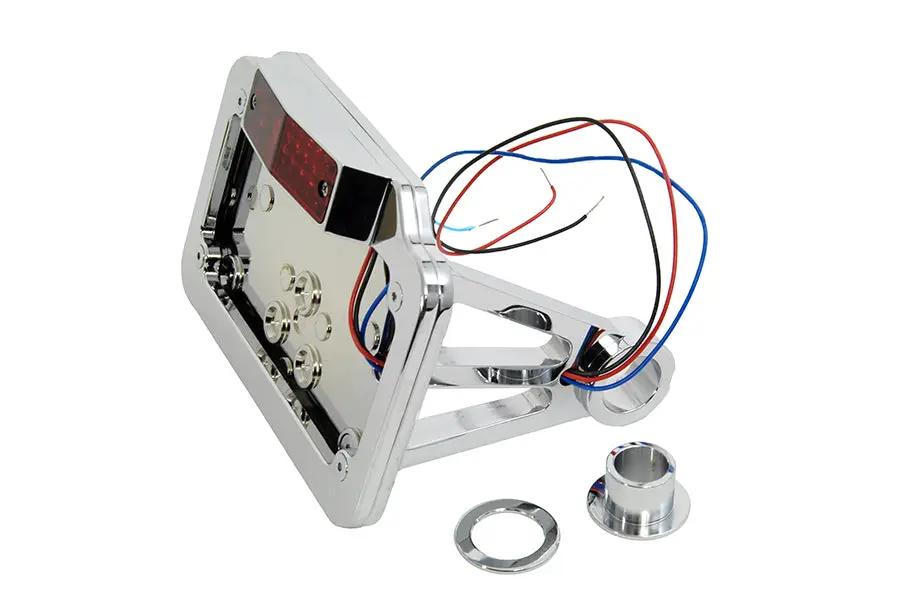 Wyatt Gatling Chrome Plain Style Tail Lamp Assembly for Harley Davidson FXST (1986-1995) by Wyatt Gatling