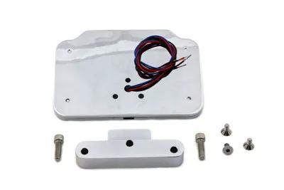 Wyatt Gatling Part 76107A Chrome Tail Lamp and License Plate Holder with Rail Mount Support for Harley Davidson FLT (1997-2006) by Wyatt Gatling