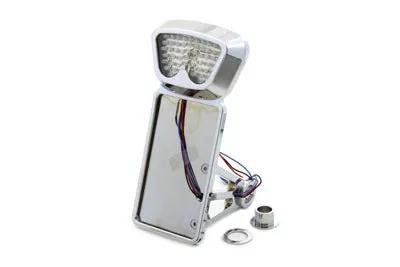 Wyatt Gatling Part 76375 Chrome Vertical Noid Style LED Tail Lamp Kit for Harley Davidson FXST by Wyatt Gatling