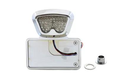 Wyatt Gatling Part 76376 Chrome Horizontal Noid Style LED Tail Lamp Kit for Harley Davidson FXST (1986-1995) by Wyatt Gatling