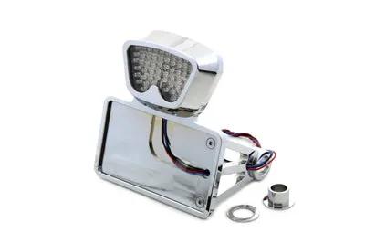 Wyatt Gatling Part 76376 Chrome Horizontal Noid Style LED Tail Lamp Kit for Harley Davidson FXST (1986-1995) by Wyatt Gatling