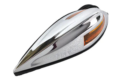 Wyatt Gatling 12-0025 Front Fender Lamp with Chrome Finish and Amber Lens by Wyatt Gatling