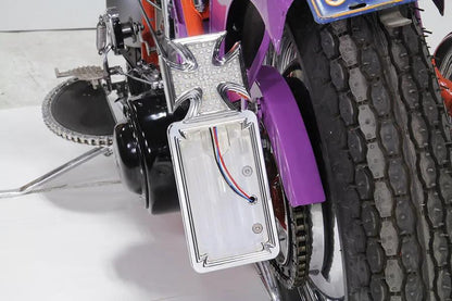 Wyatt Gatling 76359A Red Baron Cross LED Tail Lamp Kit for Harley Davidson FXST by Wyatt Gatling